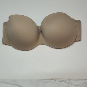 Tan strapless bra
